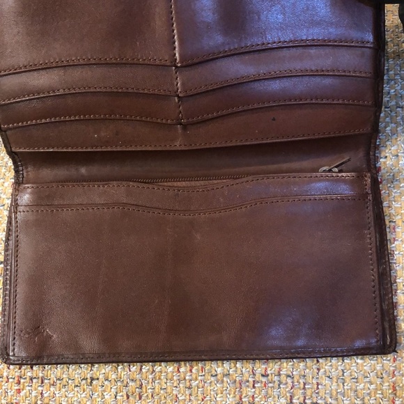 RALPH LAUREN Blue Green Black Watch Plaid Long Bifold Wallet with Coin Section - Picture 11 of 17